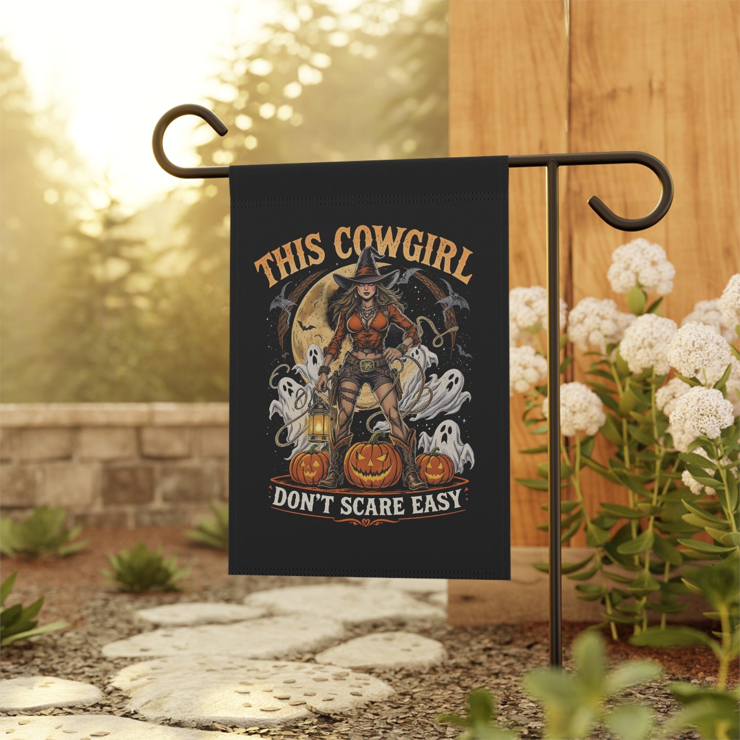 Banner Cowgirl Garden & House Decoration