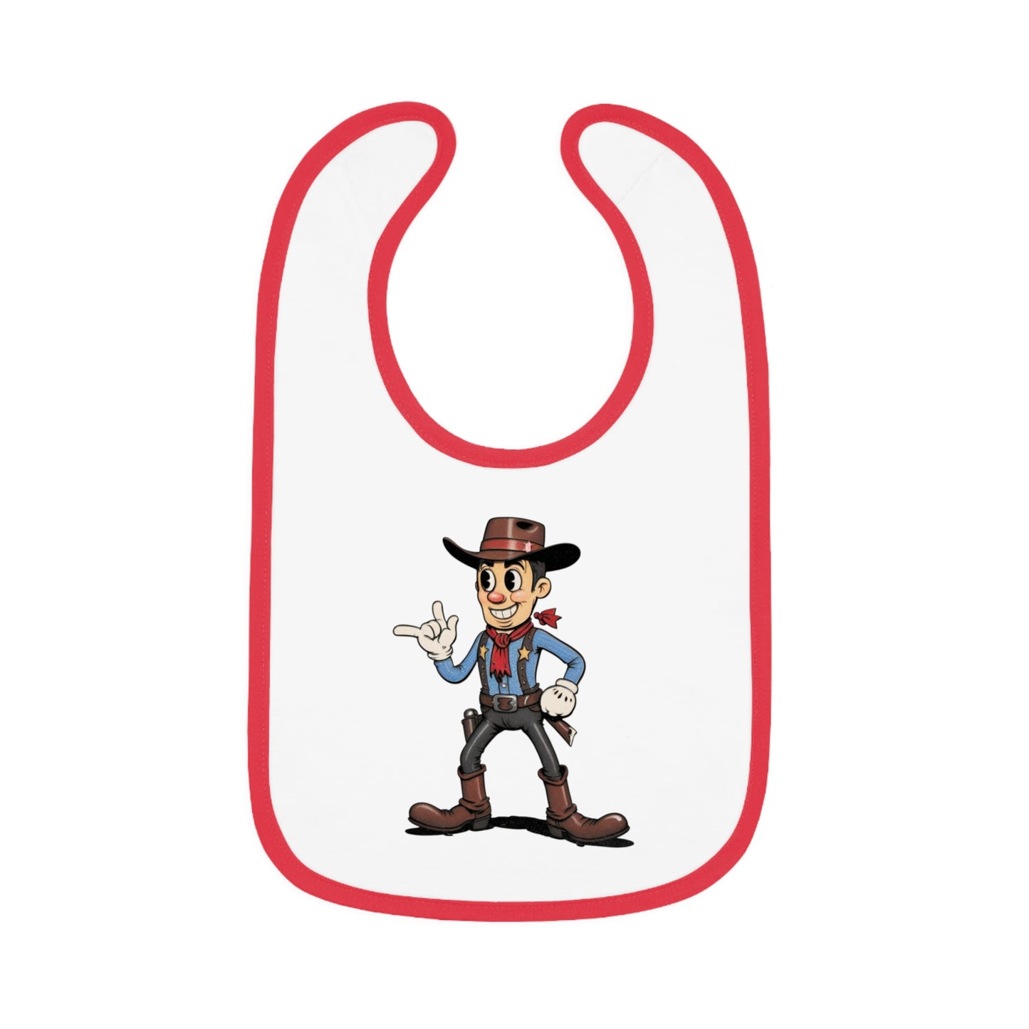 Cowboy-Themed Baby Bib, Ideal for Baby Showers, Fun Mealtime Accessory, Unique Gift for Little Ones, Adorable Western Design
