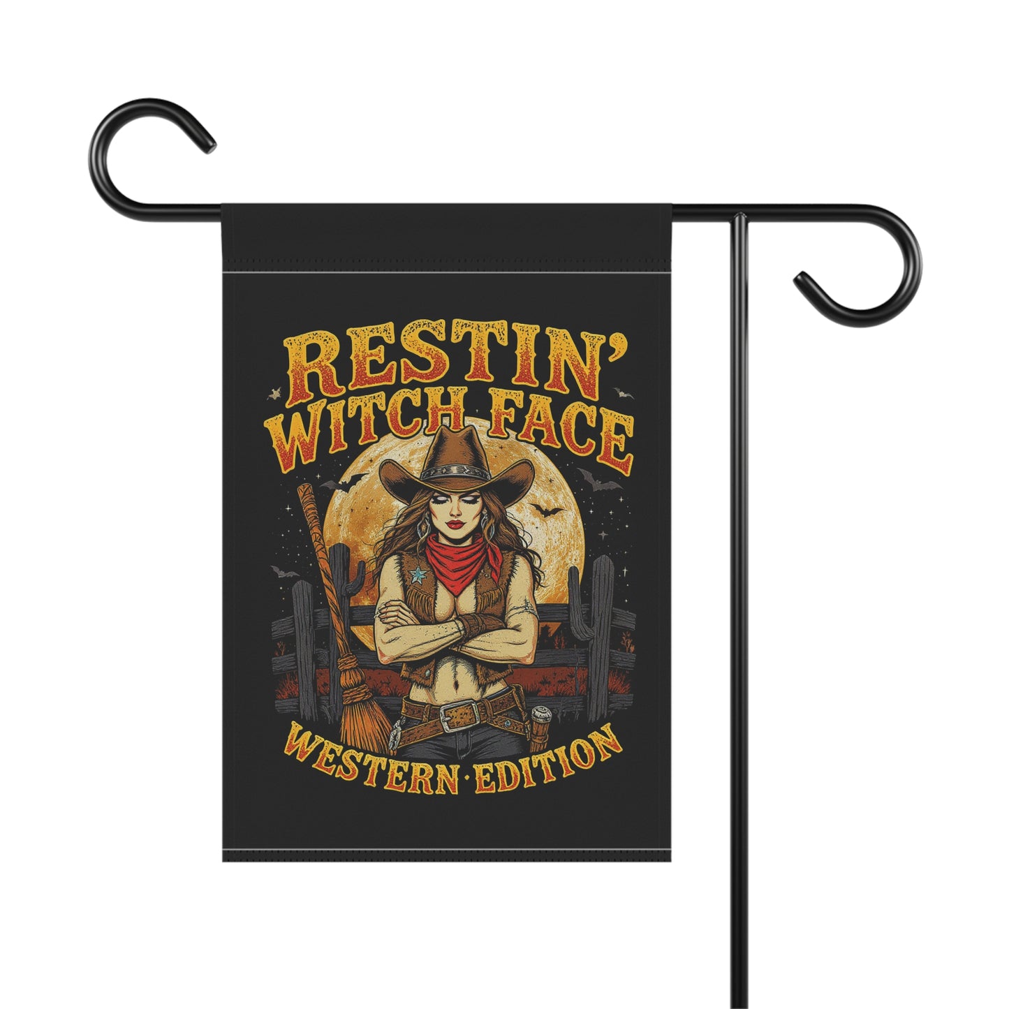 House Banner - restin' witch face design