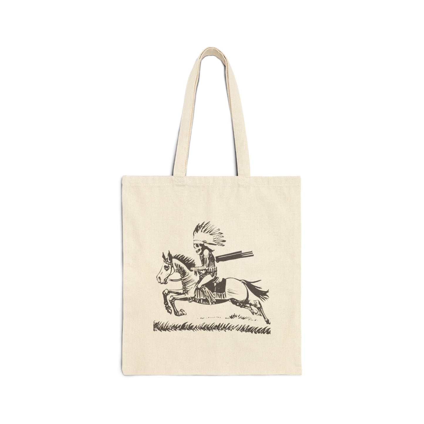 Native American Horse Rider Tote Bag | Eco-Friendly Shopping Bag, Reusable Grocery Tote, Gift for Equestrians, Art Tote, Summer Bag