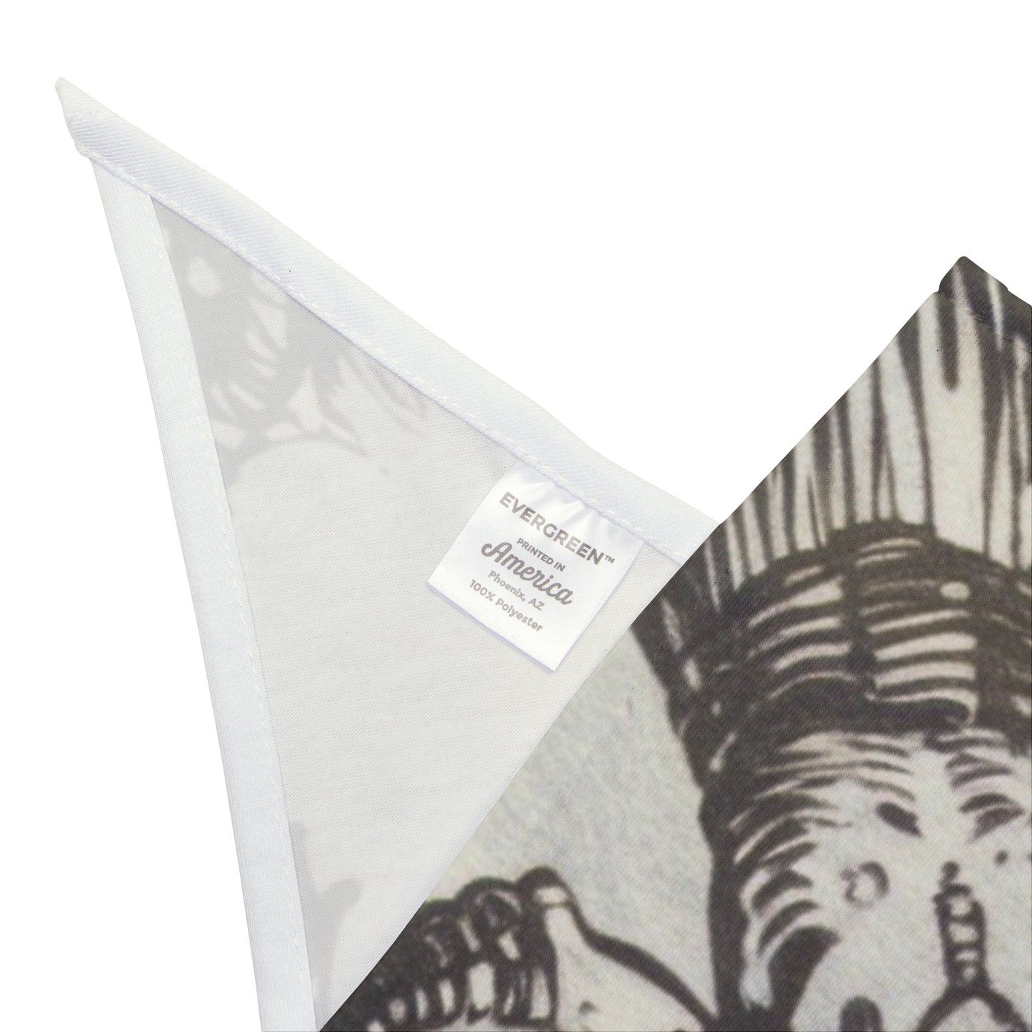 Pet Bandana - Vintage Skeleton Native American Warrior Design