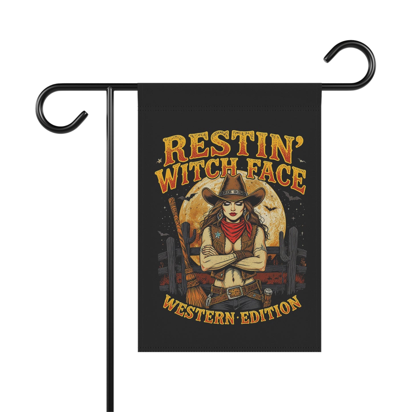 House Banner - restin' witch face design