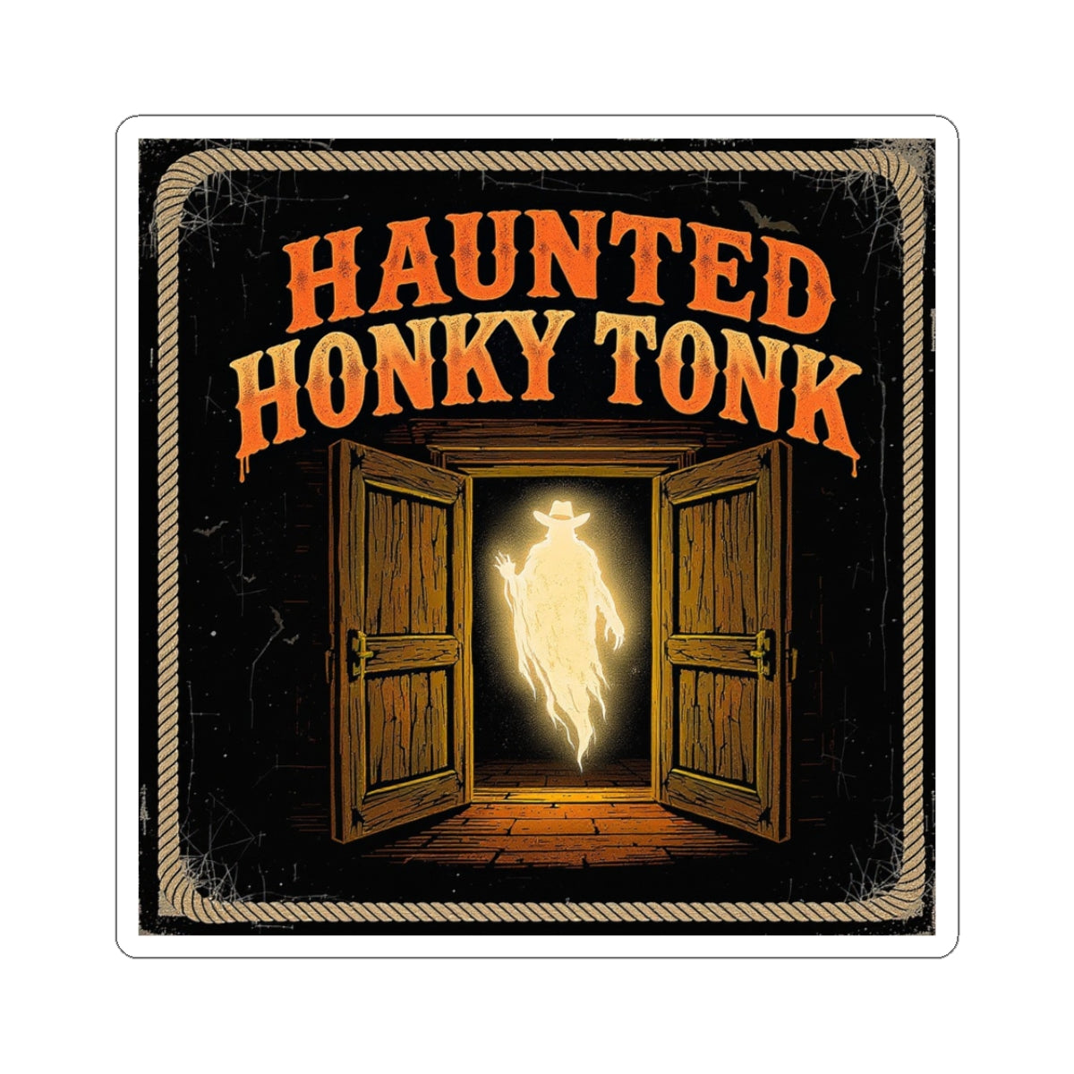 Stickers - Haunted Honky Tonk Design