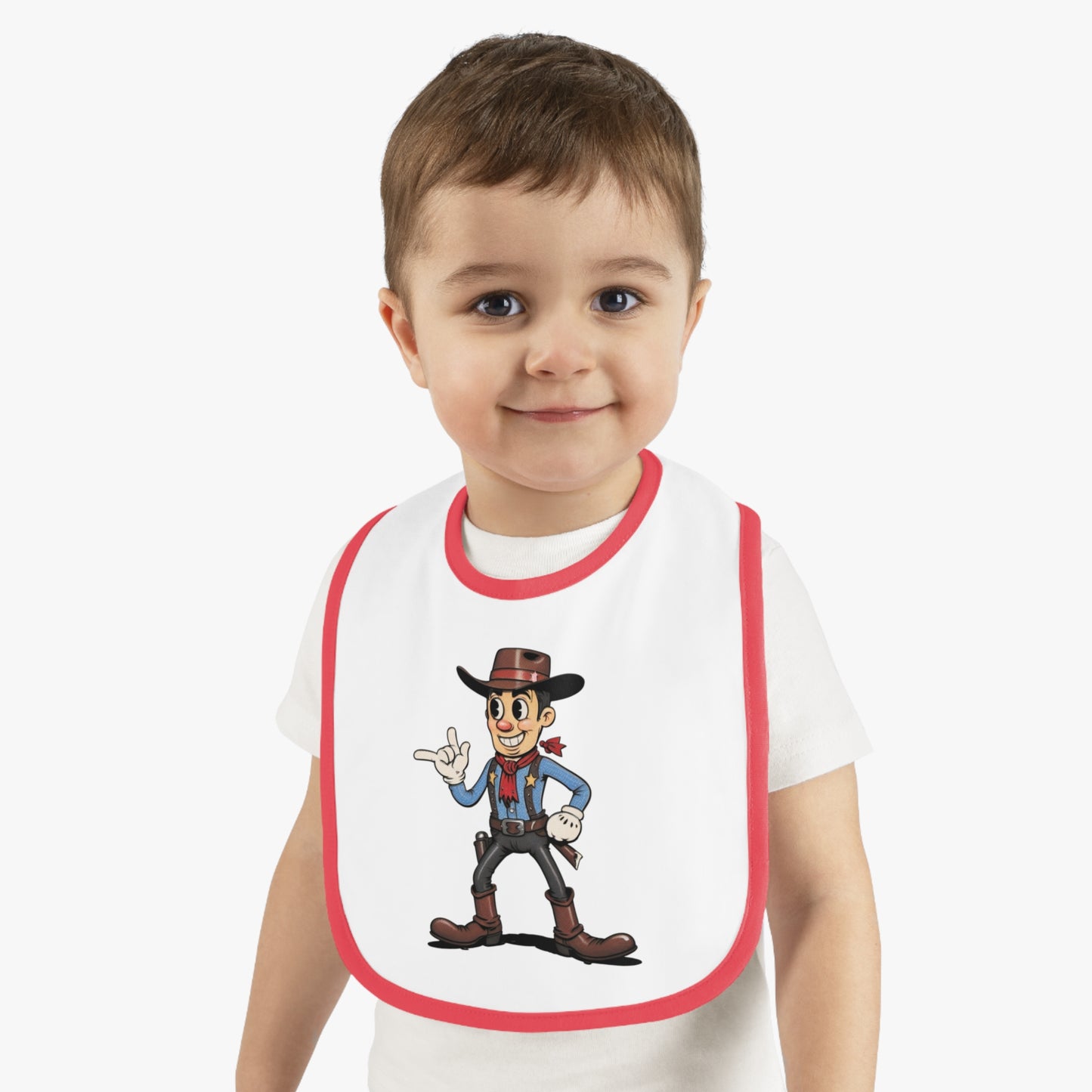Cowboy-Themed Baby Bib, Ideal for Baby Showers, Fun Mealtime Accessory, Unique Gift for Little Ones, Adorable Western Design