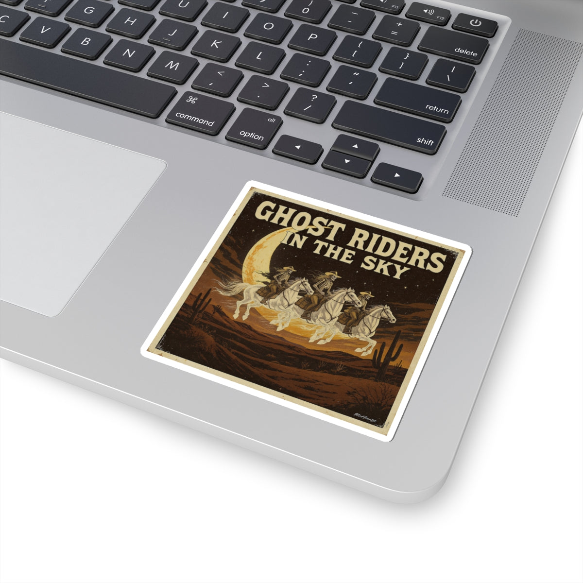 Stickers - Ghost Riders in the Dark Cowgirl Skeleton Design