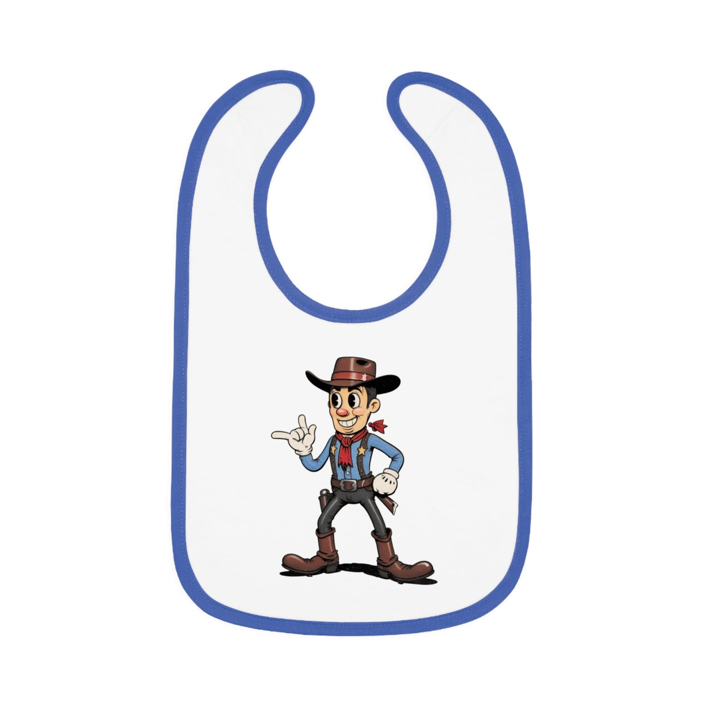 Cowboy-Themed Baby Bib, Ideal for Baby Showers, Fun Mealtime Accessory, Unique Gift for Little Ones, Adorable Western Design