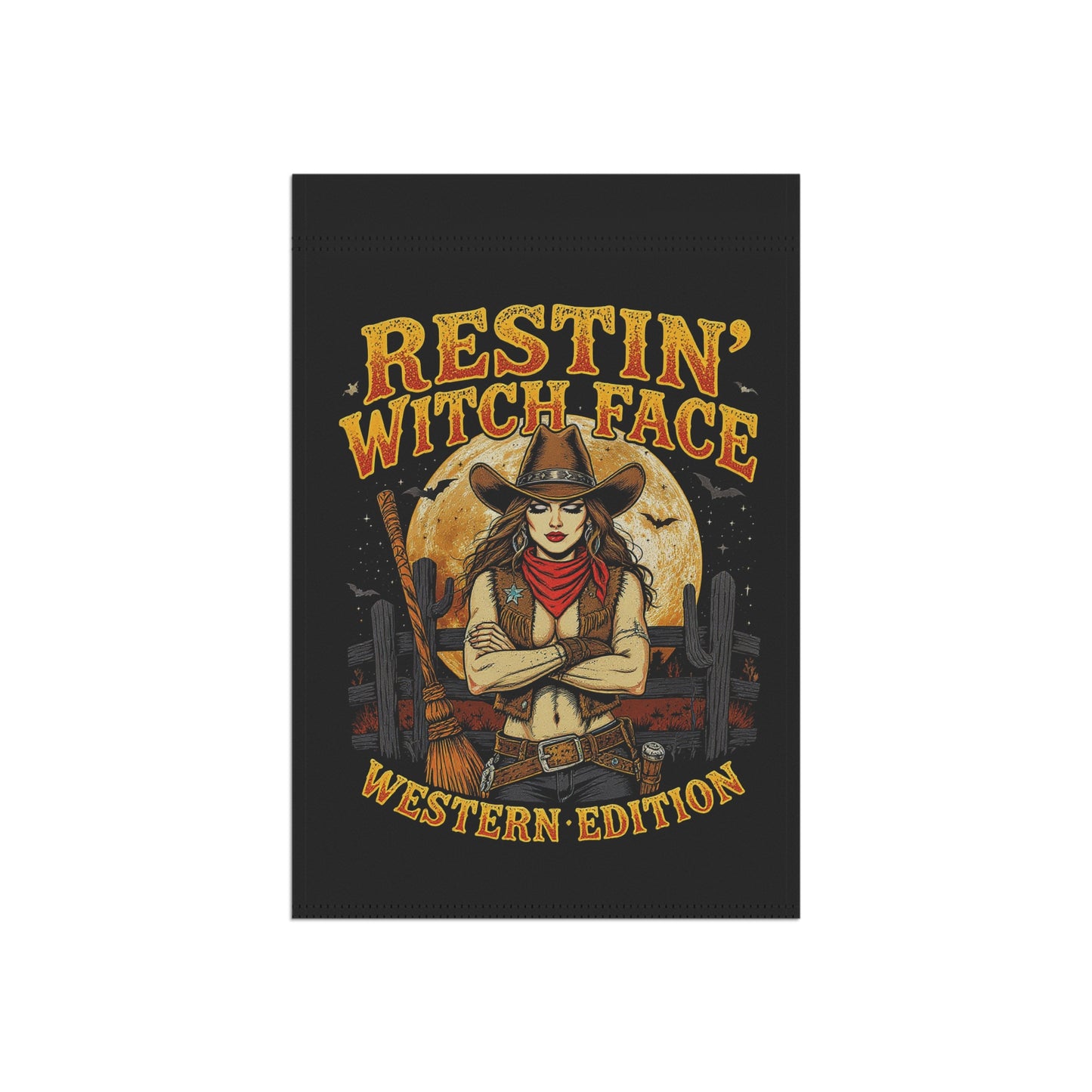House Banner - restin' witch face design
