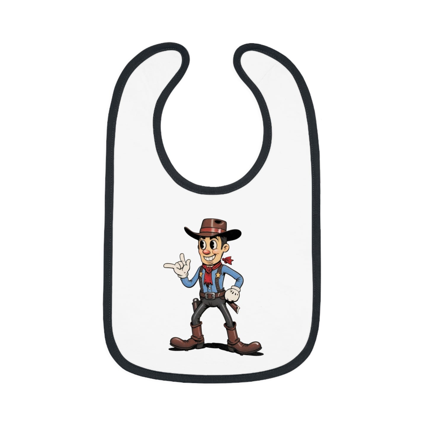 Cowboy-Themed Baby Bib, Ideal for Baby Showers, Fun Mealtime Accessory, Unique Gift for Little Ones, Adorable Western Design