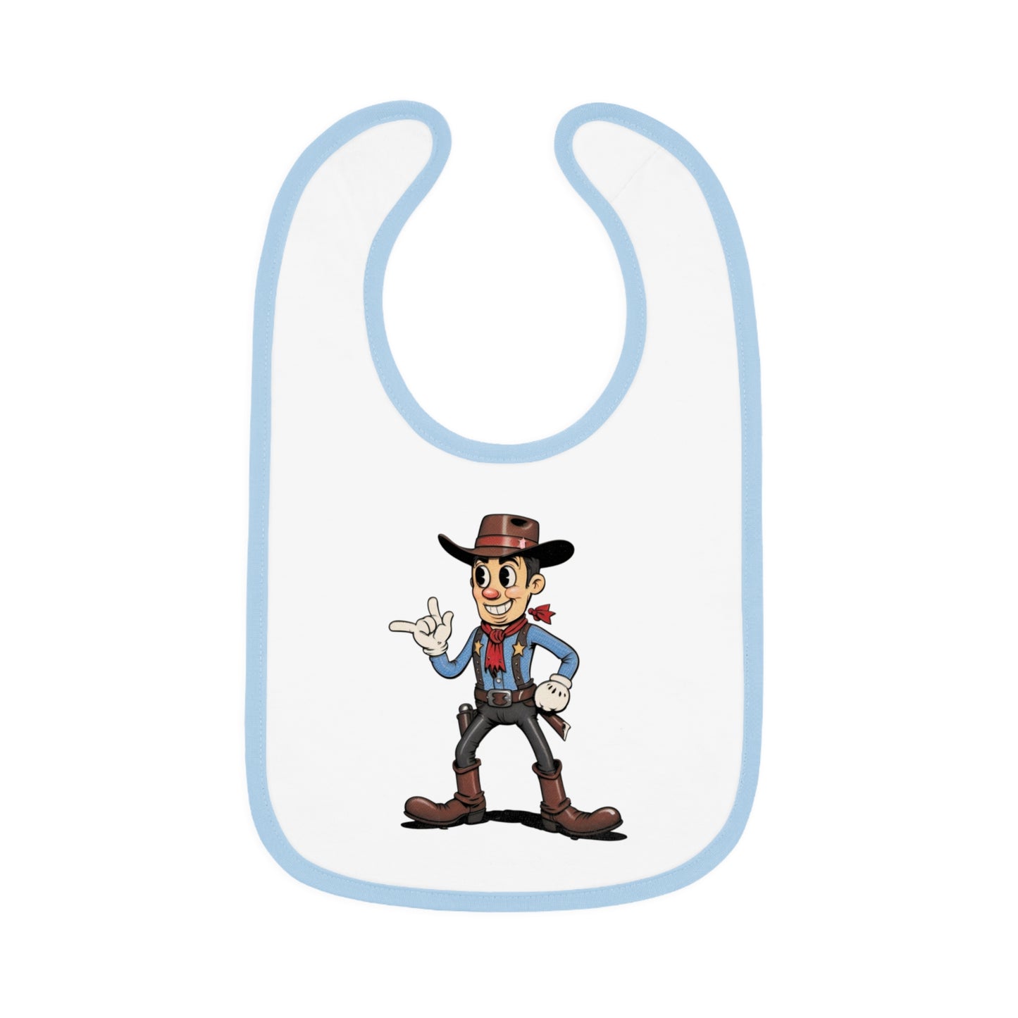 Cowboy-Themed Baby Bib, Ideal for Baby Showers, Fun Mealtime Accessory, Unique Gift for Little Ones, Adorable Western Design