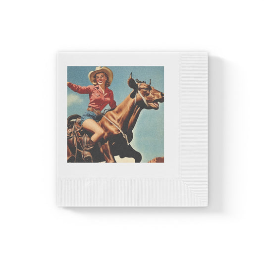 Western-Themed Napkins for Parties, Rodeo Decor, Rustic Dining, Vintage Cowboy Napkins, Unique Table Accessories