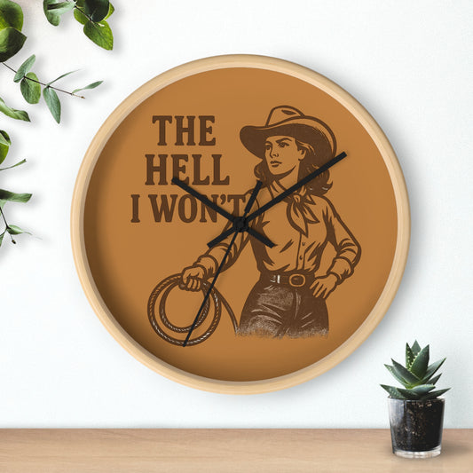 Cowgirl Wall Clock