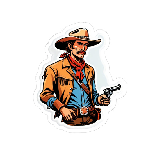Vintage Cowboy Western Style Kiss-Cut Stickers, Laptop Decals, Scrapbooking Supplies, Water bottle, journal, Western